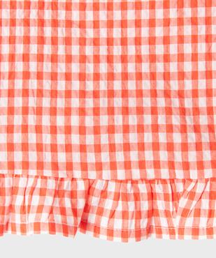 Débardeur à motif vichy avec volants fille vue3 - GEMO (ENFANT) - GEMO