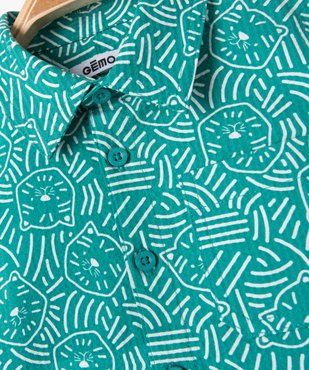 Chemise à manches courtes imprimée bébé garçon vue2 - GEMO(BEBE DEBT) - GEMO