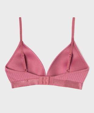 Soutien-gorge triangle à bonnets moussés sans armatures fille vue3 - GEMO 4G FILLE - GEMO