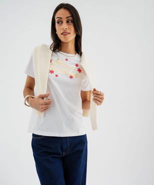 Tee-shirt manches courtes collection Noël femme vue4 - GEMO(FEMME PAP) - GEMO