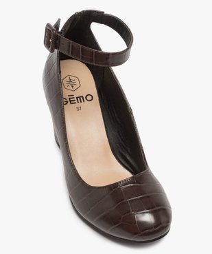 Escarpins femme unis à talon et bride à boucle vue5 - Nikesneakers(URBAIN) - Nikesneakers