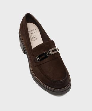 Mocassins avec bijou métallique sur semelle crantée femme - Valentina Baldano vue5 - VALENTINA BALDA - GEMO