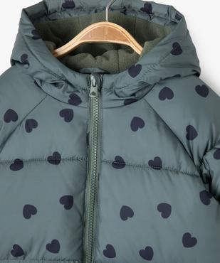 Doudoune matelassée à motifs bébé fille vue3 - GEMO 4G BEBE - GEMO