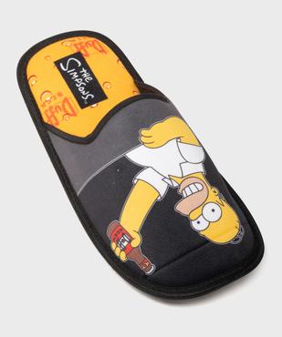 Chaussons mules en velours motif Homer Simpsons homme - The Simpsons vue5 - SIMPSONS - GEMO