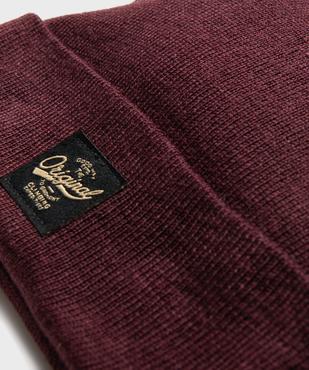 Bonnet en maille avec large revers homme vue2 - GEMO 4G HOMME - GEMO