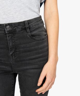 Jean femme slim taille haute en stretch délavé devant vue2 - GEMO (JEAN) - GEMO