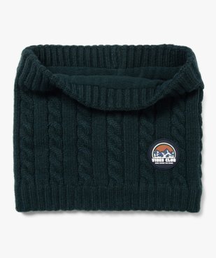 Écharpe snood à torsades et doublure polaire garçon vue1 - GEMO (ENFANT) - GEMO