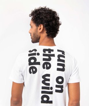 Tee-shirt homme à manches courtes avec inscriptions XXL vue2 - GEMO (HOMME) - GEMO
