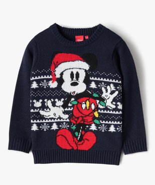Pull de Noël garçon avec motif Mickey - Disney vue2 - DISNEY DTR - GEMO