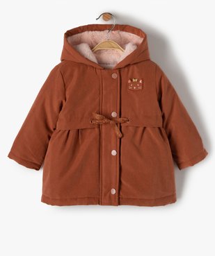 Manteau bébé fille à capuche 3 en 1 vue1 - GEMO(BEBE DEBT) - GEMO