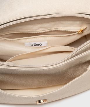 Sac besace souple et grainé à bandoulière fantaisie amovible femme vue3 - GEMO (ACCESS) - GEMO