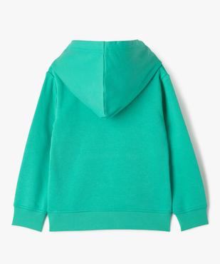 Sweat à capuche et poche kangourou uni garçon vue3 - GEMO (ENFANT) - GEMO