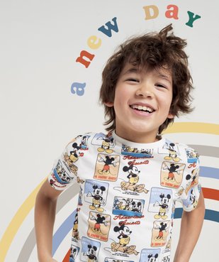 Tee-shirt garçon imprimé all over Mickey - Disney vue4 - DISNEY DTR - GEMO
