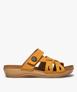 Mules femme confort ajustables dessus brides ajourées vue1 - GEMO (CONFORT) - GEMO