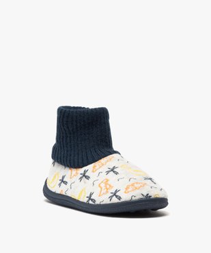 Chaussons garçon boots en velours et col chaussette vue2 - Nikesneakers C4G GARCON - Nikesneakers