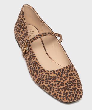 Ballerines en suédine à bout carré et bride femme - Follow Me vue6 - FOLLOW ME - GEMO