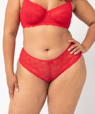 Shorty en dentelle et tulle femme grande taille vue1 - GEMO(HOMWR FEM) - GEMO