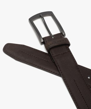 Ceinture homme à boucle rectangulaire et surpiqûres vue2 - Nikesneakers (ACCESS) - Nikesneakers