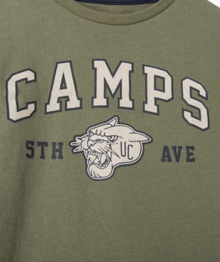Tee-shirt garçon à manches longues et rayures - Camps United vue3 - CAMPS UNITED - GEMO