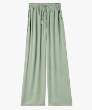 Pantalon fluide en viscose coupe large femme vue4 - GEMO 4G FEMME - GEMO