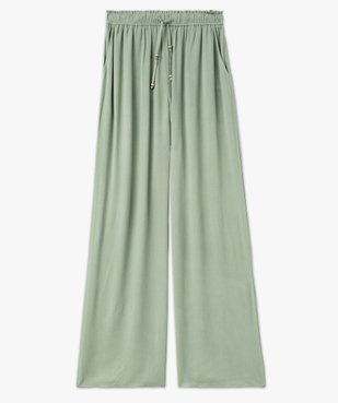 Pantalon fluide en viscose coupe large femme vue5 - GEMO 4G FEMME - GEMO