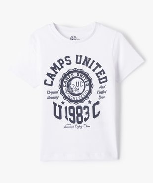 Tee-shirt garçon avec inscription XXL sur le buste - Camps United vue1 - CAMPS UNITED - GEMO