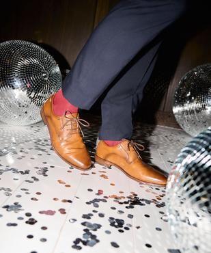 Derbies à garants perforés et bout amande homme  vue7 - MARIO BALDANO - GEMO