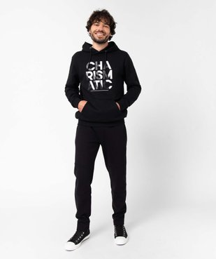 Pantalon homme en maille à poches zippées et taille élastiquée vue5 - GEMO (HOMME) - GEMO