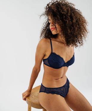 Soutien-gorge corbeille en dentelle à armatures vue4 - GEMO(HOMWR FEM) - GEMO