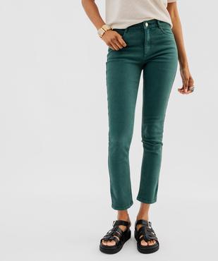 Jean slim coloré taille normale femme vue1 - GEMO 4G FEMME - GEMO