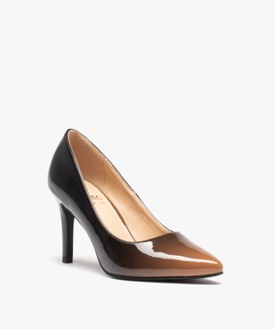 Escarpins vernis femme à talon aiguille vue2 - GEMO(URBAIN) - GEMO