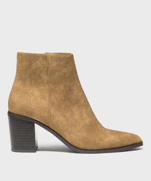 Bottines à bout carré et talon bloc femme - Follow Me vue1 - FOLLOW ME G4G - GEMO