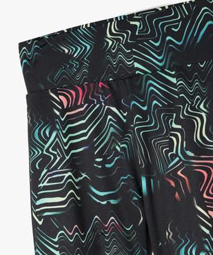 Legging long de sport en stretch à large ceinture élastique vue3 - GEMO (JUNIOR) - GEMO