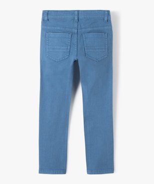 Pantalon garçon uni coupe Slim extensible vue3 - GEMO (ENFANT) - GEMO