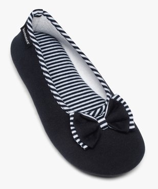 Chaussons femme ballerines souples en jersey - Isotoner vue5 - ISOTONER - GEMO