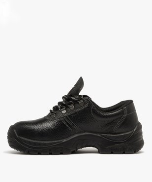 Chaussures de sécurité femme low-cut dessus en cuir grainé uni  vue3 - GEMO (EQUIPT) - GEMO