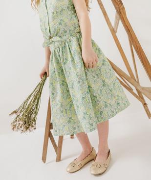 Jupe longue à motifs fleuris fille vue1 - GEMO (ENFANT) - GEMO