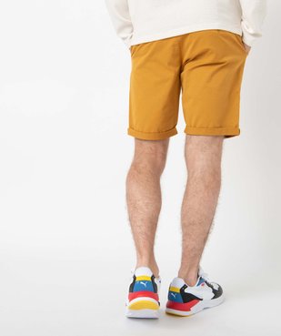 Bermuda homme en toile coupe chino vue3 - GEMO (HOMME) - GEMO