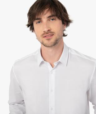 Chemise homme à manches longues coupe Regular en coton stretch vue4 - GEMO (HOMME) - GEMO