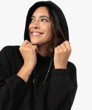 Sweat femme à capuche avec finitions élastiquées vue2 - Nikesneakers(FEMME PAP) - Nikesneakers