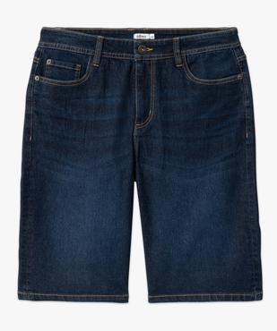 Bermuda en jean stretch coupe droite homme vue4 - GEMO 4G HOMME - GEMO