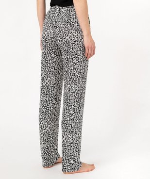 Pantalon de pyjama fluide femme vue3 - GEMO 4G FEMME - GEMO