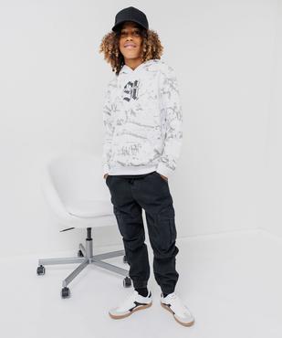 Pantalon cargo en toile garçon vue6 - GEMO (JUNIOR) - GEMO