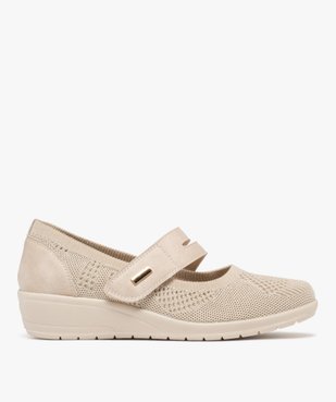 Ballerines confort en mesh fermeture scratch femme vue1 - G'FLEX GEMO FOR GOOD - GEMO