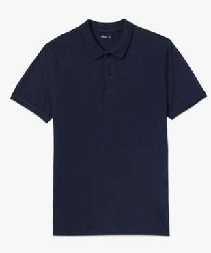 Polo à manches courtes en maille piquée homme vue4 - GEMO 4G HOMME - GEMO