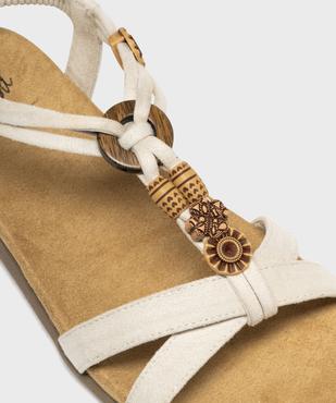 Sandales à enfiler avec breloques femme vue6 - EMILIA ROSA - GEMO