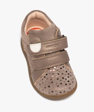 Chaussures premiers pas bébé fille à motif brillant - Geox vue5 - GEOX - GEMO