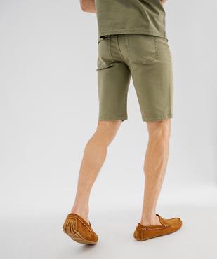 Bermuda staight en coton stretch homme vue3 - GEMO 4G HOMME - GEMO