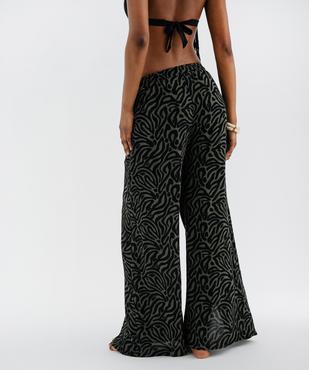 Pantalon de plage large et fluide femme vue2 - GEMO 4G FEMME - GEMO