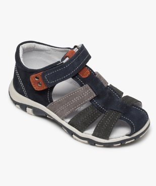 Sandales garçon en cuir bout fermé et fermeture scratch vue5 - Nikesneakers (ENFANT) - Nikesneakers